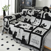 Couverture de voyage moderne à motif chat pour voiture, couverture de climatisation surdimensionnée, jeté de canapé, couvre-lit portable pour voyage, cadeau