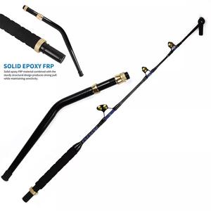 Canne à pêche robuste pour la pêche en mer profonde, 130 lb, poignée en aluminium courbée, super résistante, pour thon et requin Nanyou - Product Image 2