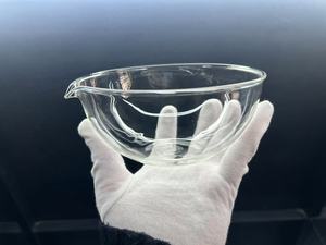 Jiexu thiết bị phòng thí nghiệm thạch anh thủy tinh borosilicate bốc hơi món ăn 100ml 150ml 200ml thủy tinh bốc hơi món ăn - Product Image 3