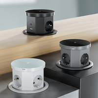 Enchufe Eléctrico Retráctil Personalizado para Mesa de Oficina con Cargador Inalámbrico y Torre de Enchufes para Cocina