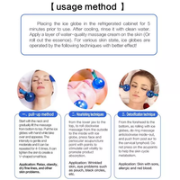 Rouleau de refroidissement en acier incassable Cryo Sticks Massage Glace Globes Visage/Soins du visage Rouleau de jade pour les soins du corps des yeux