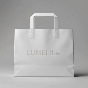 Customizable White Kraft Paper <b>Bags</b> with Strong Durability and Eco-Friendly Material for Various Uses - Product Image 3