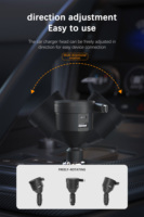 Pengisi Daya Mobil PD 40W USB-C Dual Port Fast Charging QC 3.0 dengan Bahan Tahan Api untuk Ponsel, Earphone & Mobil