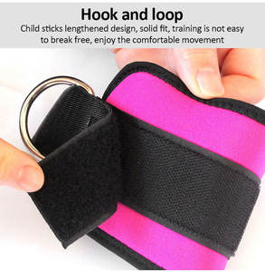 Custom Logo Gym Acessórios Ajustáveis Kickbacks Tornozelo Cuff <span class=keywords><strong>Glute</strong></span> Workouts Neoprene Acolchoado Tornozelo Correias para Máquina de Cabo - Product Image 5