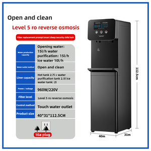 Distributeur d'eau potable par osmose inverse ultra-sûr pour usage commercial - 3 réglages de température (chaud, froid, ambiante) - 2 sorties d'eau - Product Image 3