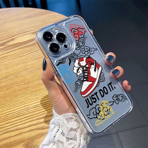 Funda para Teléfono con Diseño de <span class=keywords><strong>Zapatillas</strong></span> Deportivas para <span class=keywords><strong>iPhone</strong></span> 15 14 Pro Max 13 12 11 Pro XR X Xs 8 7 Mini, Fundas de Silicona de Marca Deportiva, Cubierta Trasera - Product Image 5