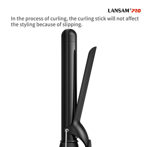 LANSAM <span class=keywords><strong>Fer</strong></span> <span class=keywords><strong>à</strong></span> friser professionnel en céramique noire Big Wave <span class=keywords><strong>Fer</strong></span> <span class=keywords><strong>à</strong></span> friser <span class=keywords><strong>pour</strong></span> salon de bricolage - Product Image 2