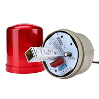 Lámpara de Señalización de Tres Colores (Rojo/Amarillo/Verde) de Metal/Plástico con Clasificación IP65 para Grúas y Elevadores, Luz de Advertencia