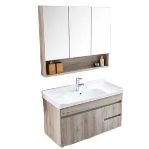 wall mounted waterproof mdf/particle board bathroom cabinet