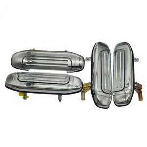 4ชิ้นมือจับประตูด้านนอกโครเมี่ยมสีดำสำหรับ Mitsubishi Montero 92-00 Pajero 92-98 Shogun V31 V32 V33รถ MR313582 MR313581 - Product Image 3