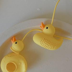 Filtre à thé animal en gros Infuseur à thé en silicone de qualité alimentaire Cadeaux de fantaisie Canard mignon Passoire à thé en vrac - Product Image 4