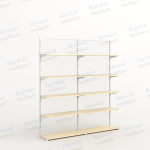 Ganchos Metálicos Kainice para Exhibición de Productos en Supermercados, Estante Móvil de Exhibición, Estante de Exhibición de Snacks de Malla Metálica Premium - Product Image 6