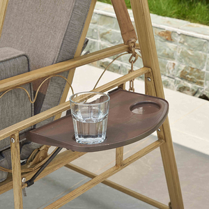 <span class=keywords><strong>Lit</strong></span> <span class=keywords><strong>de</strong></span> repos double pour jardin extérieur - Chaise suspendue en métal avec auvent solaire et lumières LED décoratives - Product Image 5