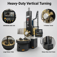 Tour vertical CNC à 6 postes de commande d'outils VTL CK5116 avec prix compétitif