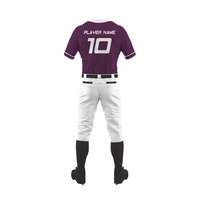 Uniforme de baseball pour hommes de haute qualité avec nom d'équipe personnalisé, service OEM, dernier design, ensemble de maillots de sport à manches courtes, 100% polyester