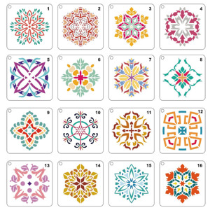 <span class=keywords><strong>Pochoir</strong></span> en <span class=keywords><strong>plastique</strong></span> PP écologique OEM pour peinture Jeu de pochoirs de dessin Mandala pour enfants Pochoirs de <span class=keywords><strong>Noël</strong></span> pour mur - Product Image 4