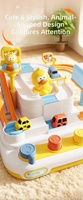 Juguete Educativo de Pista de Carreras para Niños, Juego de Estacionamiento Deslizante con Carritos, Juguete de Desarrollo Cerebral