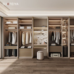 Suofeiya High Quality Customized White Wooden Walk-in Closet Modern Home and Hotel Bedroom <strong>Furniture</strong> - Product Image 5