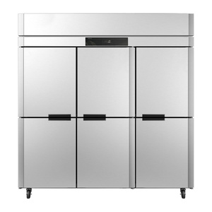 ציוד מטבח אנכי למקרר אנכיים 4 6 זכוכית ציוד קירור מסחרי דלת זכוכית למטבח - Product Image 4