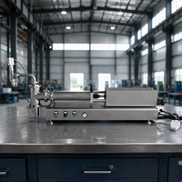 Machine de remplissage de liquides à piston, en acier inoxydable 304 pour l'industrie alimentaire, remplissage de sauce soja, huile d'olive, huile d'arachide, huile de colza