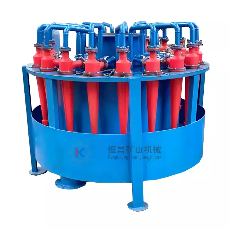 Customer Settings FX-50*19 Gold Equipment Cyclone Mineral Separator Hydrocyclone Group For Gold