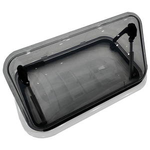 Ventana Lateral para Caravana Plegable de 500x350 mm con Marco Exterior Blanco, Ventana de Vidrio Acrílico para Vehículo Recreativo - Product Image 2