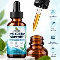 Gouttes de drainage lymphatique liposomales à marque privée 11-en-1 – Complément naturel à base de racine de bardane, échinacée et calendula – Dosage liquide oral