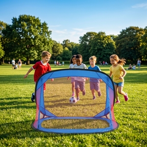 <span class=keywords><strong>But</strong></span> de football portable et pliable en acier 110x80cm pour l'entraînement en extérieur, filet de football, filet de cible de football, filet de rebond de football - Product Image 3