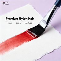 Nouveaux pinceaux professionnels pour artistes 2026, 10 pièces, en nylon de qualité supérieure, manche en bois de bouleau bleu, pour aquarelle