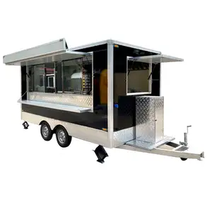 Tune Mobile Hot Dog Vending Trailer Chariot Professionnel Hot Dog Friture Alimentaire Remorque Camion Fabricant