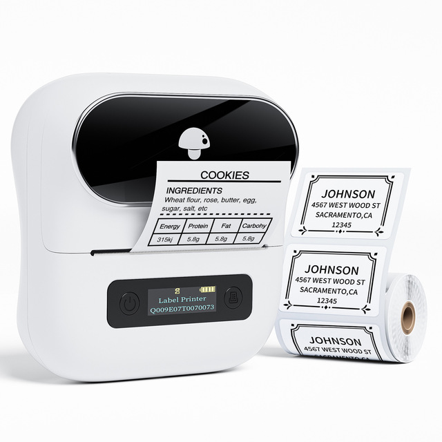 Phomemo M220 Label Maker Machine Label Barcode Printer Wireless Label Printer Machine 80mmThermal Printer for Business