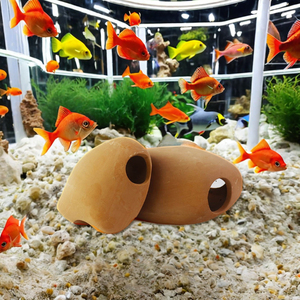 Cueva de Cerámica Ecológica para Acuario, Escondite para Peces, Decoración para Sala de Estar - Product Image 4