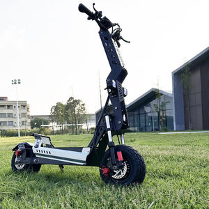 <span class=keywords><strong>Trottinette</strong></span> <span class=keywords><strong>électrique</strong></span> pliable avec grand pneu de 13 pouces, double moteur, logo sur la barre et la plateforme, et logo - Product Image 5