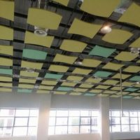 Panneaux acoustiques suspendus Wave Suspended Celotex avec certification CE ISO pour salle de réunion de bureau