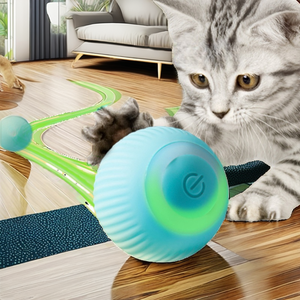 Fashionable Electric Smart Cat <b>Ball</b> Automatic Bouncing Silicone <b>Dog</b> Toy Interactive Pet Training & Boredom Buster Game Toy - Product Image 1