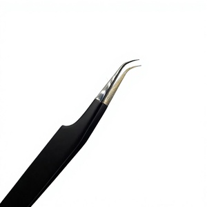 Outils de soins de beauté pour les sourcils, 3 pièces, vernis de poudre noire pour les cils, courbés, 5mm - Product Image 1