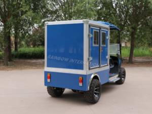 CE 승인 2 인승 골프 버기 전기 카트 하우스 키핑 골프 카트 화물 상자 폐쇄 트럭 - Product Image 2