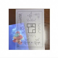 Película de Dibujo para Plotter CAD, Doble Cara, Mate, Translúcida, Impermeable, de Poliéster, para Impresión de Ingeniería por Inyección de Tinta, 75