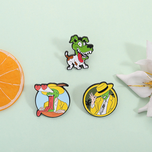 Pin <span class=keywords><strong>de</strong></span> Esmalte <span class=keywords><strong>de</strong></span> Película <span class=keywords><strong>de</strong></span> <span class=keywords><strong>Comedia</strong></span> <span class=keywords><strong>de</strong></span> Fantasía, Divertidos Personajes <span class=keywords><strong>de</strong></span> <span class=keywords><strong>Películas</strong></span>, Hombre Máscara Verde, Broche, Insignia <span class=keywords><strong>de</strong></span> Solapa, Joyería, Regalos para Amigos, Venta al por Mayor - Product Image 2