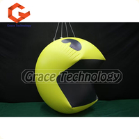 Ballon gonflable pacman géant pour décoration de plafond ballon gonflable pac-man publicitaire