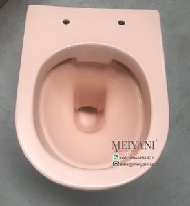 <span class=keywords><strong>MYN</strong></span> Baño Artículos sanitarios Cerámica Mate Colorido Baño Inodoro colgado en la pared con CE - Product Image 5