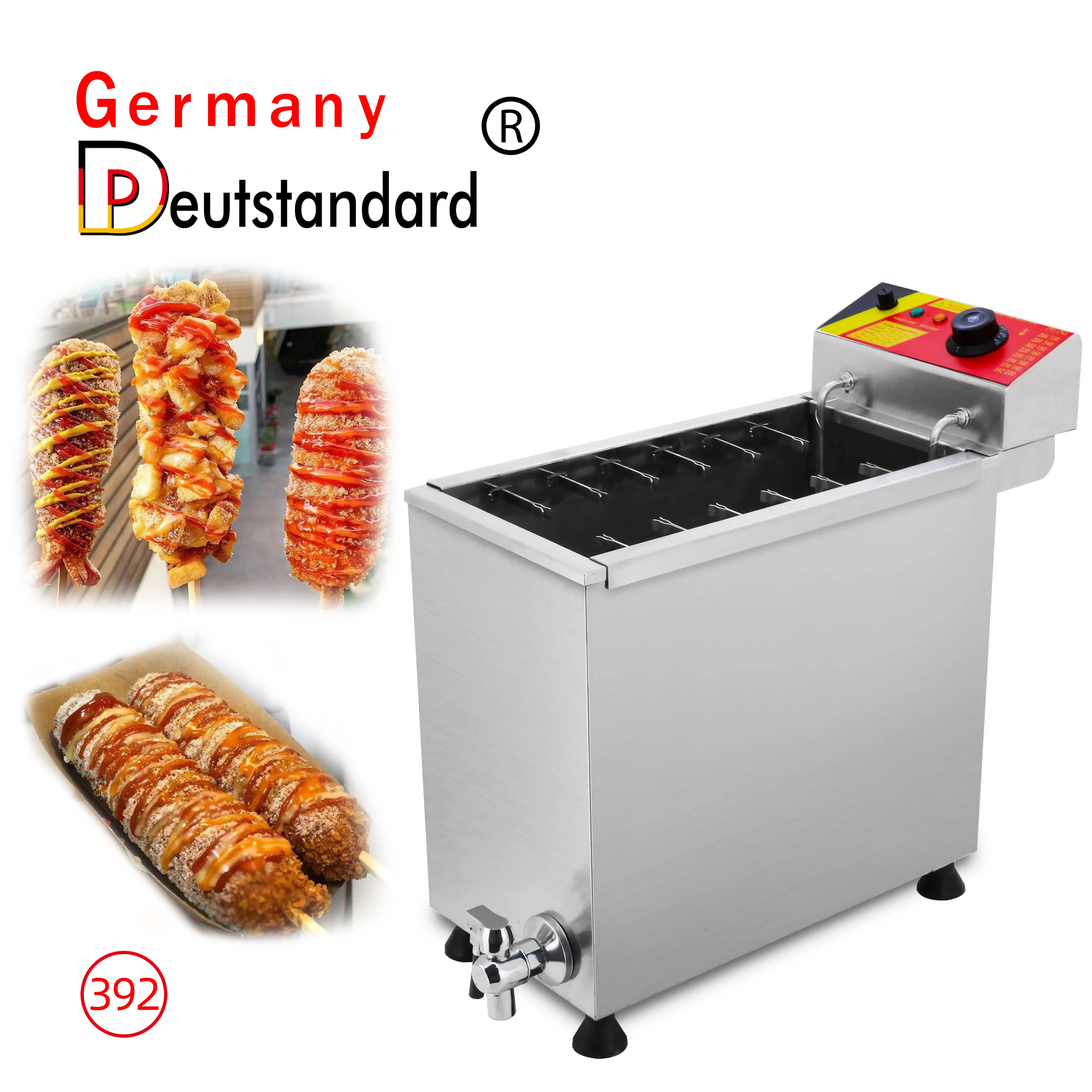 Hot Selling koreanischen Schach Corn Cheese Hot Dog Sticks Friteuse Maschine