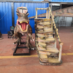Dinosaurio Rideable de fábrica de dinosaurios robóticos para <span class=keywords><strong>Dino</strong></span> Rider, dinosaurio Animatronic para montar - Product Image 1