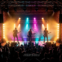 Ensemble de 8 projecteurs LED modulaires étanches IP65, ambre + blanc chaud + RGB, 8*100W, lumière de scène DMX pour discothèque, DJ, bar, concert