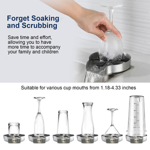 Nettoyeur de tasse de Bar en métal, lave-verre d'évier de cuisine <span class=keywords><strong>pour</strong></span> lave-biberon - Product Image 4