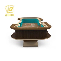 Table de craps de casino personnalisée avec pieds en forme de V, table de craps professionnelle