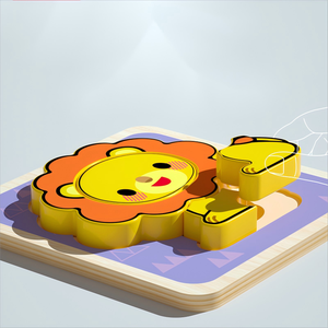 Nuovo caldo <span class=keywords><strong>Montessori</strong></span> in legno di più stili cartone animato avanzato bambino educazione precoce puzzle di apprendimento giocattoli per bambini ragazzi ragazze - Product Image 2