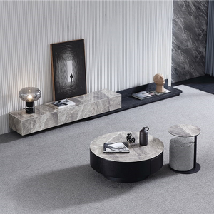 Console de rangement de style Laconic avec armoires, mobilier d'hôtel, salon minimaliste - Product Image 3