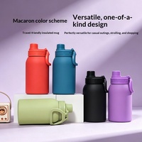 Vente directe usine Nouvelle gourde isotherme en acier inoxydable 304, couleur macaron, pour fruits, portable, pour sports de plein air
