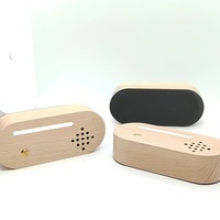 Boîte à musique Bluetooth en bois lumineuse à LED avec recharge USB, couleur et taille personnalisées, style moderne minimaliste, base de veilleuse DIY, enseignes murales